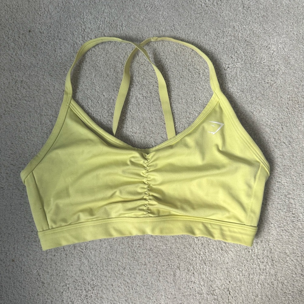 Gymshark Light Yellow Sports Bra
